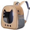 Cat Carrier Bag Pet Backpack Portable Outdoor Cat Travel Shoulder Bag Cat Carrying Bag Large Capacity Breathable Dog Carrier Bag