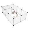 Pet Playpen, Portable Large Plastic Yard Fence Small Animals, Puppy Kennel Crate Fence Tent RT