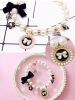 Luxurious Pearls Pet Collar Decorative Necklace for Small Cat Dog Adjustable 10-12 inches