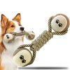 Pet Dog Toys For Large Small Dogs Toy Interactive Cotton Rope Mini Dog Toys Ball For Dogs Accessories Toothbrush Chew Premium Cotton-Poly Tug Toy For